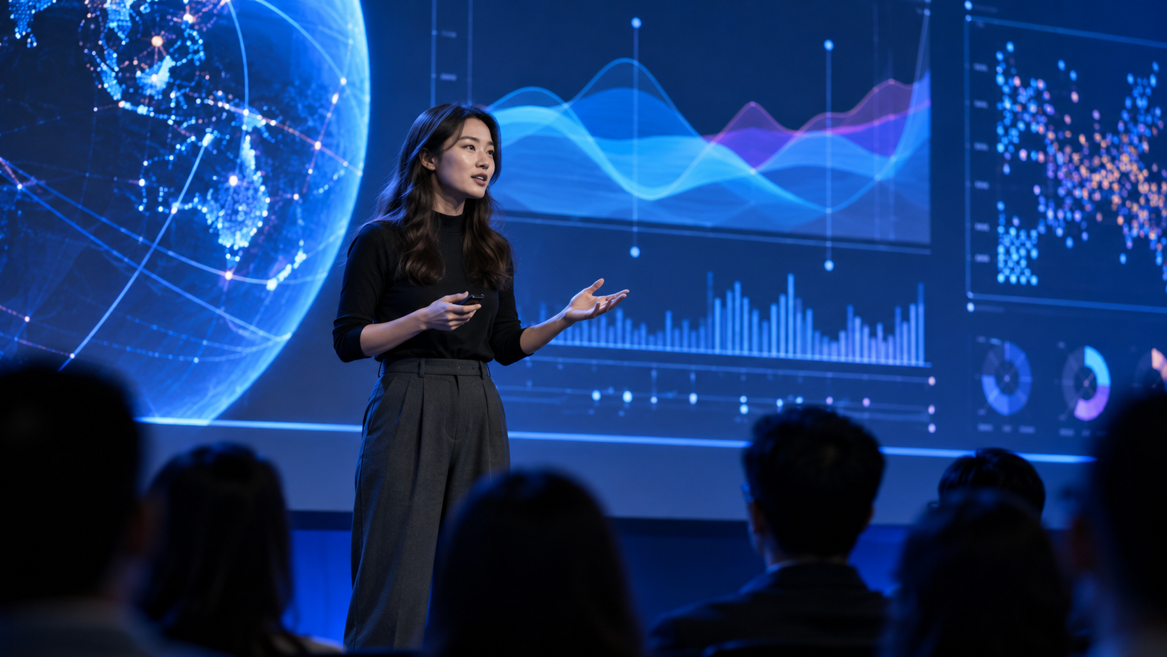 AI 技术演讲主题配图